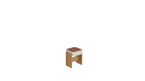 Кантри табурет Т1 ольха/к/з коричневый №764 (280×345×450)