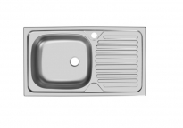 Мойка Юкинокс Классика CLM760.435-5K 2L врезная (левая)(760x435x150)