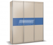 Дакота синий СБ-2101 Шкаф-купе 3-х дверный (1768х2224х640)