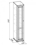 Шерлок 9 Шкаф для белья (400х2107х590)