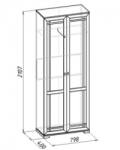 Шерлок 11 Шкаф для одежды (798х2107х400)